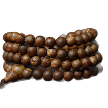 Qinan Agarwood käevõru, 108 helmikut, looduslik, poleeritud – etniline stiil, suvi 2023