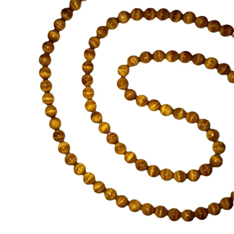 Nanmu fa 108 gyöngyös karkötő, vízhullám mintázat, gravírozás, modern minimalista stílus