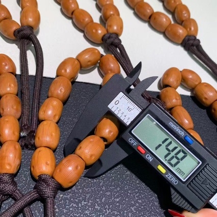 Brățară din sâmburi de măslin, unisex, stil chinezesc nou, gravură, 10 buc.