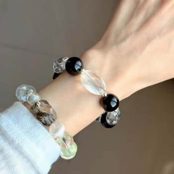 Brățară din cristal, realizată manual, stil retro, formă geometrică feminină, set de 14 bucăți