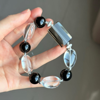 Brățară din cristal, realizată manual, stil retro, formă geometrică feminină, set de 14 bucăți