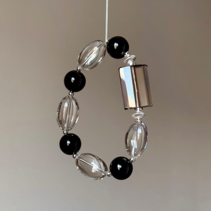 Brățară din cristal, realizată manual, stil retro, formă geometrică feminină, set de 14 bucăți