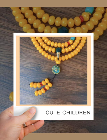 Гривна от бодхи семена – 108 мъниста, геометричен дизайн, етно стил, унисекс