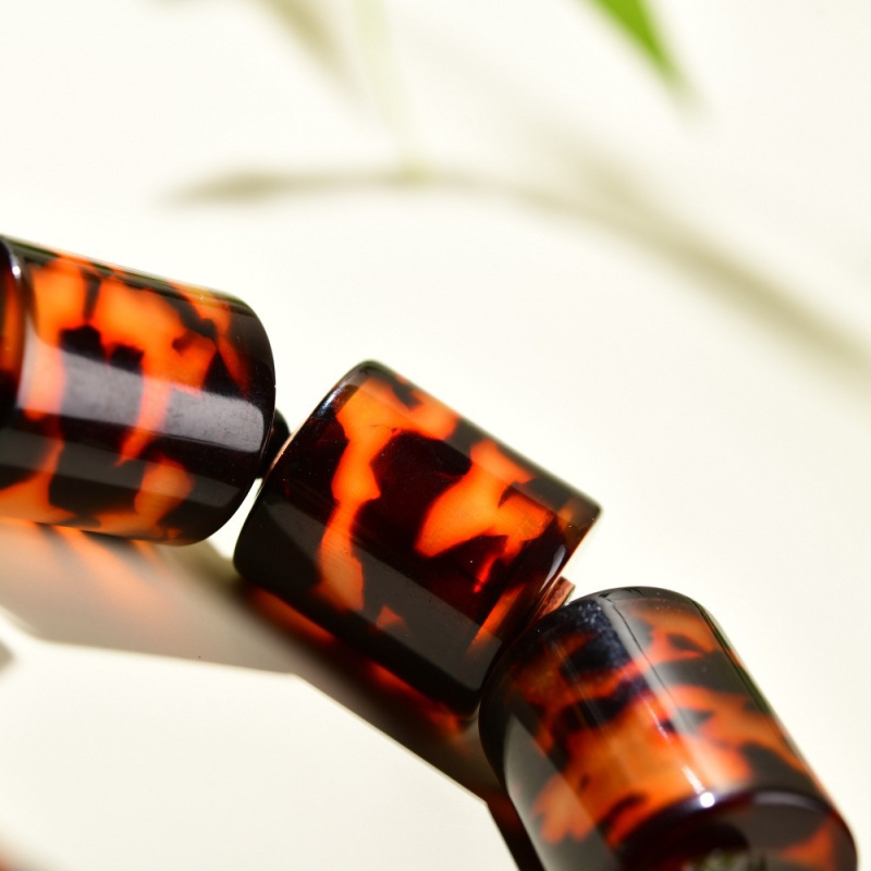 Etno stil unisex narukvica s okruglim perlicama, tehnika bušenja — Xizang art jewelry