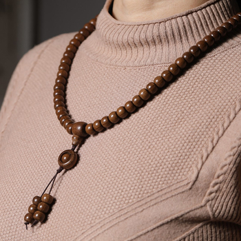 Puidust mala 108 helmedest käevõru, hiina stiilis, pool käsitööd