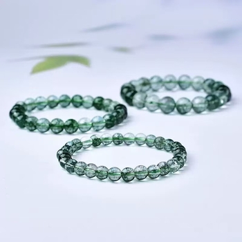 Brățară din cristale, stil natural, unisex, lucrată manual, primăvară 2025