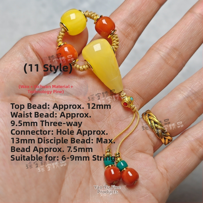 Set accesorii bijuterii DIY – Material sticlă/glazat, Origine Shanwei, Primăvara 2025, Stil literar retro