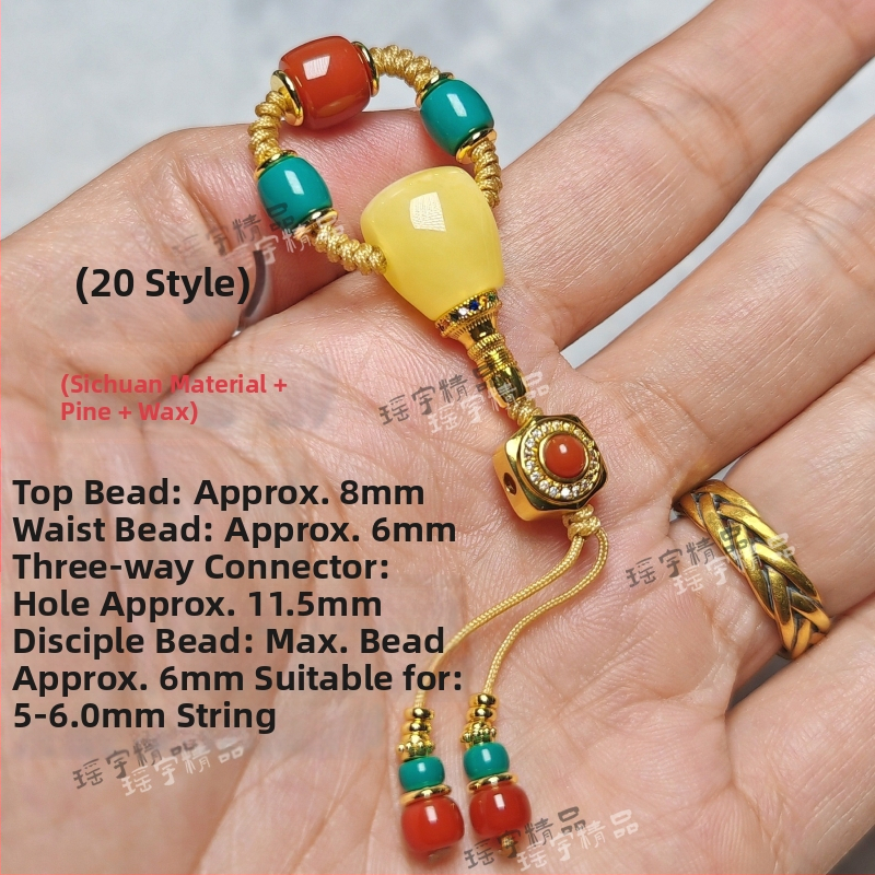 Set accesorii bijuterii DIY – Material sticlă/glazat, Origine Shanwei, Primăvara 2025, Stil literar retro