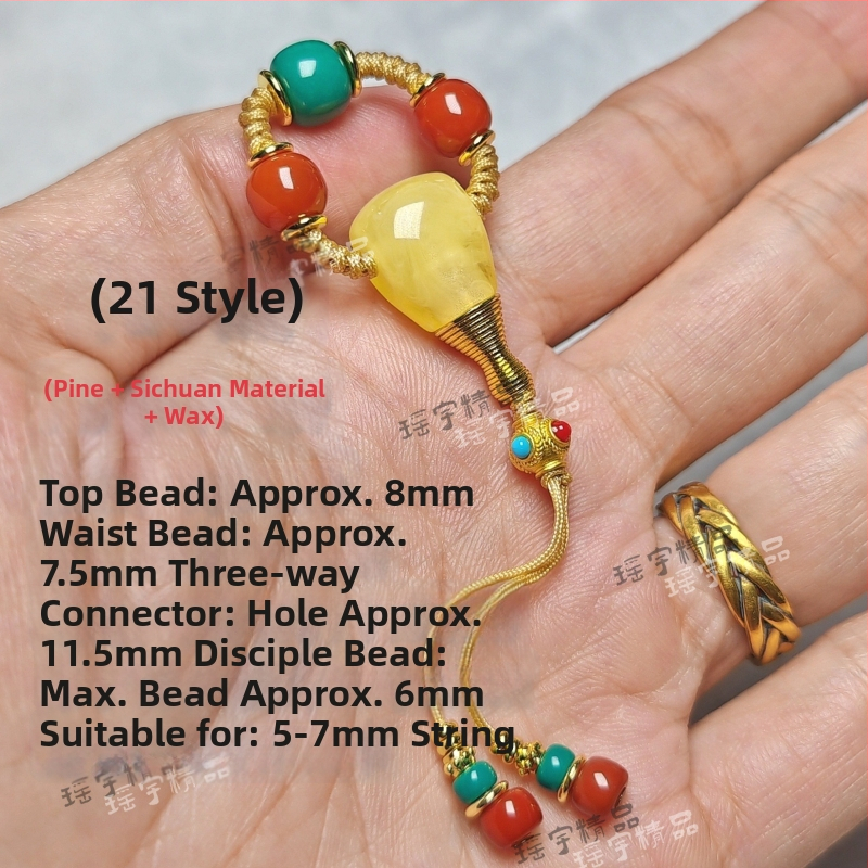 Set accesorii bijuterii DIY – Material sticlă/glazat, Origine Shanwei, Primăvara 2025, Stil literar retro