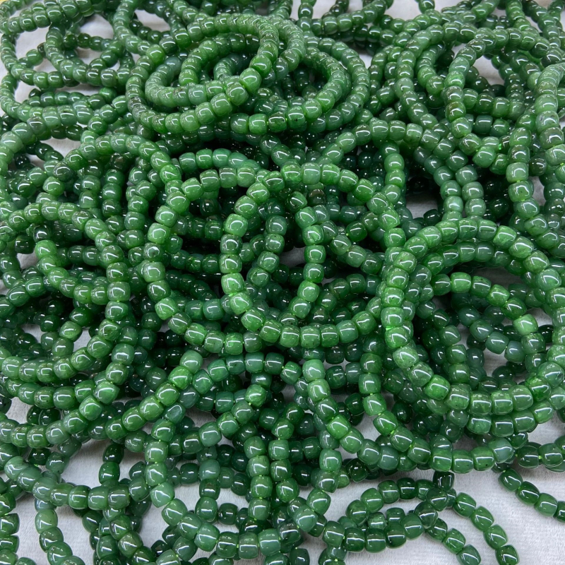 Brățară geometrică vintage din Jad Hetian, unisex, finisaj lucios