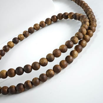 Agarwood karkötő, etnikus stílusú, uniszex, szöveges gyöngyökkel, kézzel készített, 108 gyöngy