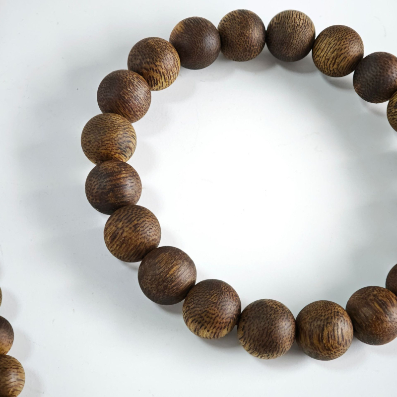 Agarwood karkötő, etnikus stílusú, uniszex, szöveges gyöngyökkel, kézzel készített, 108 gyöngy