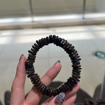 Brățară Agarwood, stil retro unisex, din lemn cu gravură, formă 20213, primăvara 2023