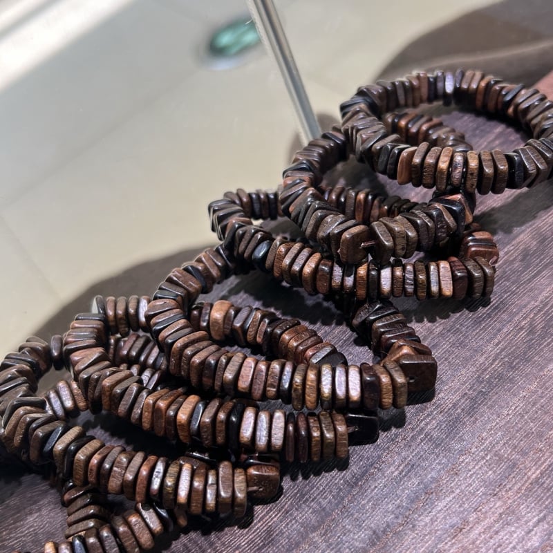 Brățară Agarwood, stil retro unisex, din lemn cu gravură, formă 20213, primăvara 2023