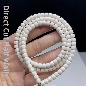 Bodhi mala su 108 karoliukais – apyrankė/karoliai, pastoralinio stiliaus, poliruotas paviršius