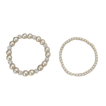 Brățară din perle artificiale, design geometric modern minimalist, micro-setare