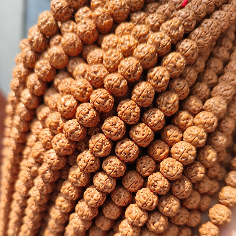 108-мъниста Bodhi браслет с Rudraksha мънища, унисекс, пробиване
