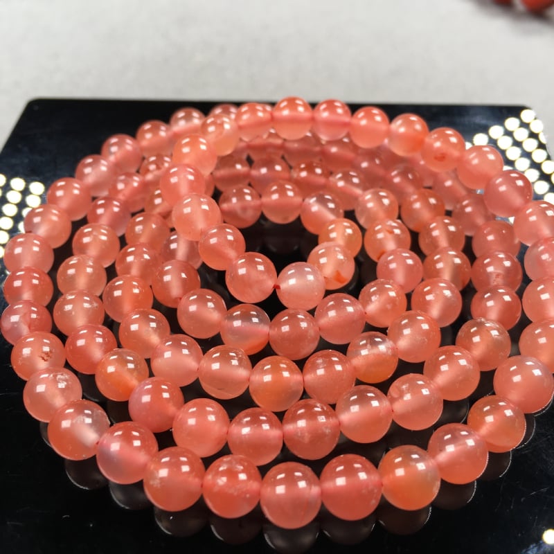 Set Buddha din agat din sud — mărgele rotunde, brățară cu mai multe șiruri și colier; Material: agat din sud; Stil: natural; Proces: natural, șlefuire