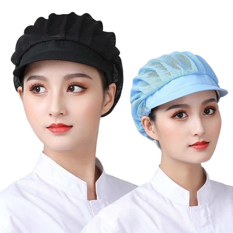 Šefpavāra cepure ar duckbill stilu, elpojošs sietveidīgs materiāls, putekļu izturīga darba vietā un virtuvē, pavasaris