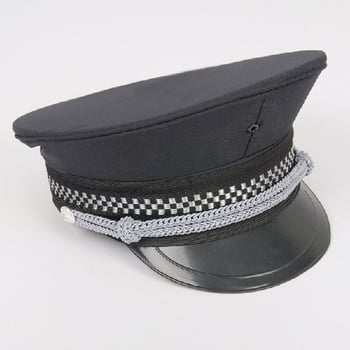 Sigurnosni šešir s velikim obodom, ravni vrh, crna, profesionalna zaštita za glavu