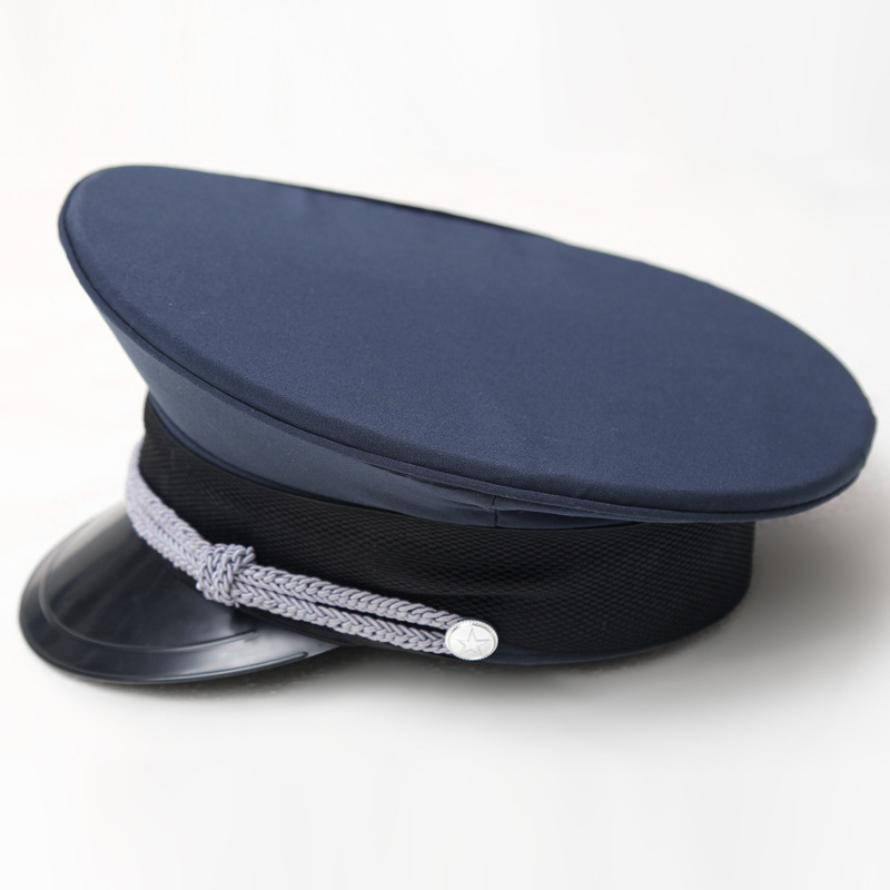 Sigurnosni šešir s velikim obodom, ravni vrh, crna, profesionalna zaštita za glavu
