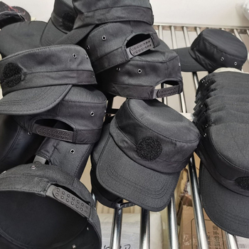 Памучна твилова шапка с плосък връх за сигурност, персонализируемо лого чрез бродерия и велкро закопчаване