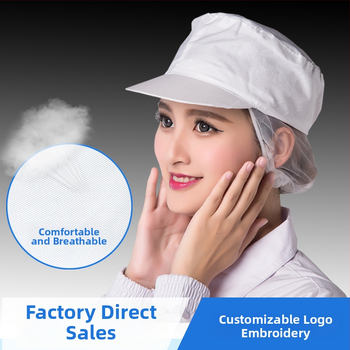 Șapcă din plasă pentru fabrică alimentară, din ABS, cu margine lată, personalizabilă cu logo, pentru femei și adulți