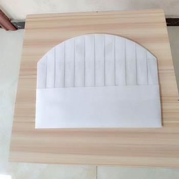 Șapcă de bucătar, din material nețesut, vârf plat, imprimare monocromă, posibilitate de logo