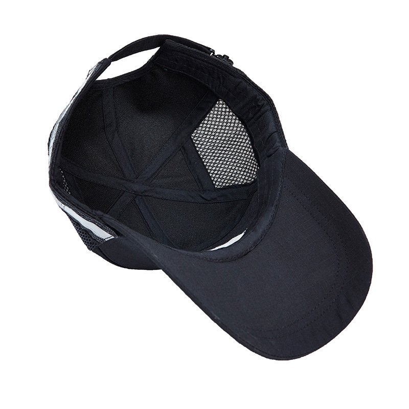 Șapcă de securitate unisex, din bumbac satin, vârf plat, vizier scurt, imprimare logo posibil