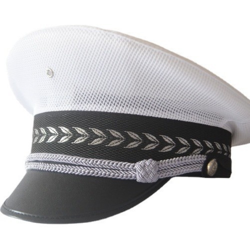 Șapcă de marinar, unisex, bumbac, bor mare, vară