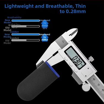 Spēļu īkšķa aizsargs – anti-slīdēšana, ultra plāns, puspirksta dizains