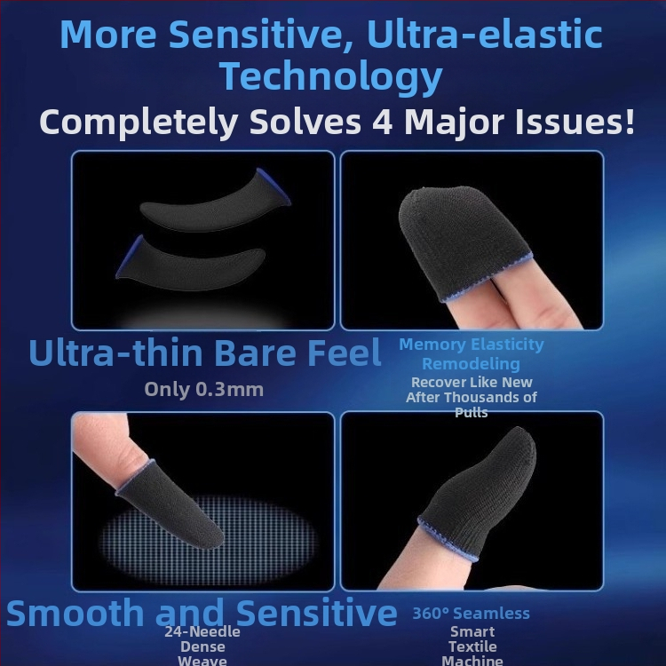 Spēļu īkšķa aizsargs – anti-slīdēšana, ultra plāns, puspirksta dizains