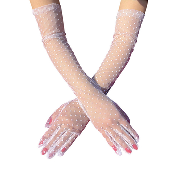 Adīti pirkstu cimdi, ar punktētu rakstu, dekoratīvi, universāli, pavasarim