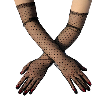 Adīti pirkstu cimdi, ar punktētu rakstu, dekoratīvi, universāli, pavasarim