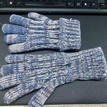 Bērnu ziemas adīti kašmira cimdi, Unisex, džakarda raksts, siltumam