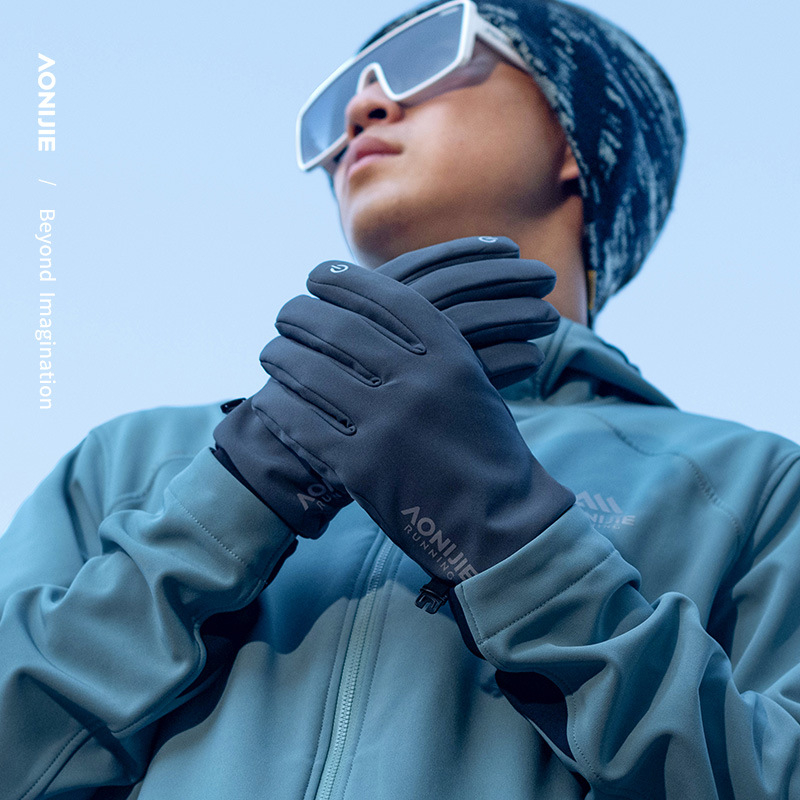 Onijie Ziemas Silti Cimdi – Vēja Izturīgi, Ar Flīsa Oderi, Universāli Unisex Pieaugušajiem, Āra Nodarbībām: Pārgājieniem, Riteņbraukšanai, Slēpošanai un Skrējienam