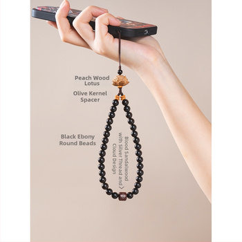 Moteriškas mobiliojo telefono pavadėlis su PP virve ir plastine sagtimi