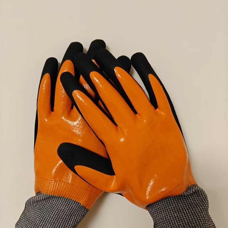 5 lygio pjovimo atsparios žvejybos pirštinės, anti-slyd, atsparios vandeniui, žvejybai ir jūros gėrybėms, medžiaga HPPE + nitrile (frosted)
