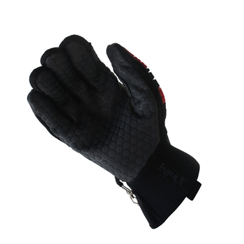 Biztonsági kesztyű rugalmas mandzsettával, ütközésvédett, vízálló, kopásálló, TPR anyag