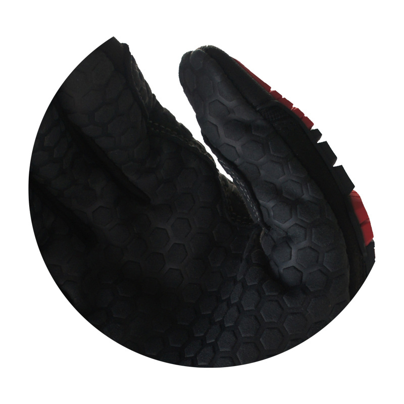 Biztonsági kesztyű rugalmas mandzsettával, ütközésvédett, vízálló, kopásálló, TPR anyag