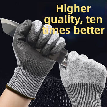 Įpjovimui atsparios pirštinės, 5 lygio apsauga, atsparios įpjovimui ir dūriui, sustiprintos ir atsparios dilimui, su įpjovimui atspariu siūlu ir klijais, logistikai