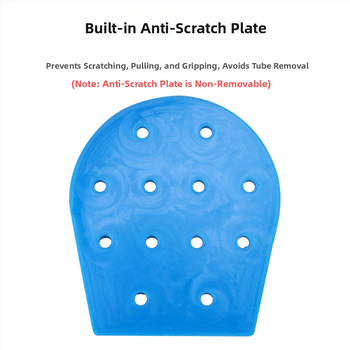 Rankų sulaikymo pirštinės vyresniems pacientams, kvėpuojantis riešo dizainas, įmontuota anti-scratch plokštė, kompozicinė medžiaga