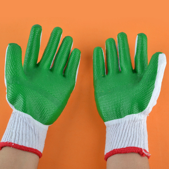 Celtniecības vietas cimdi ar antislīdējošām īpašībām un izturību, svars 85 g, zīmols Small Helper Film Film Gloves