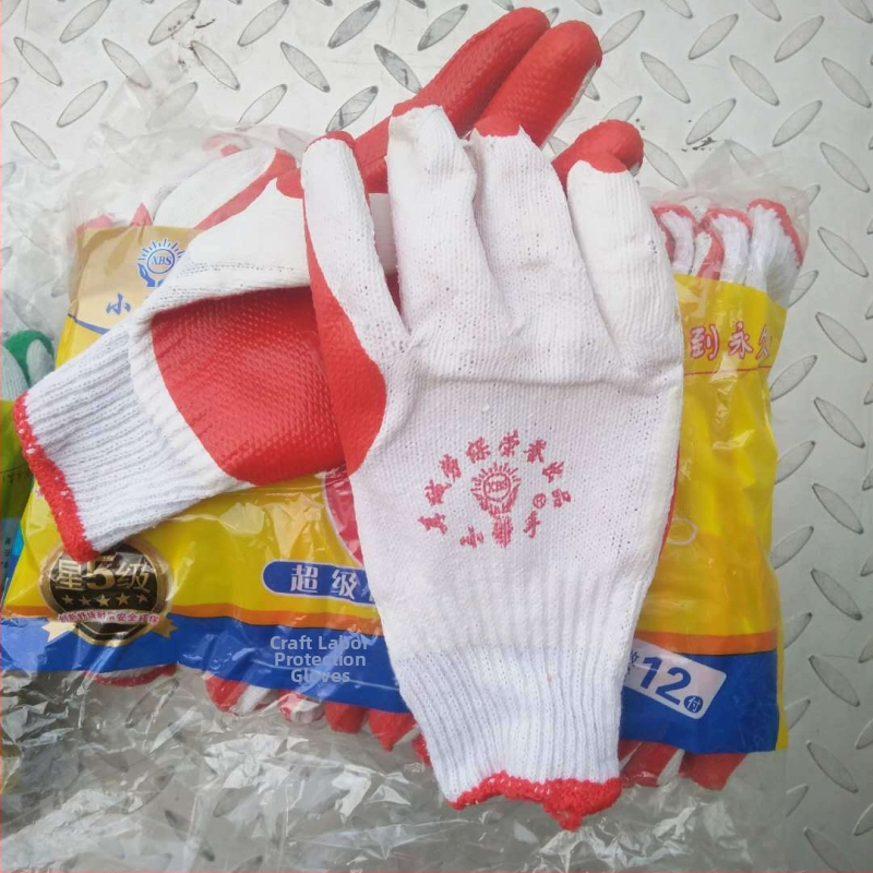 Celtniecības vietas cimdi ar antislīdējošām īpašībām un izturību, svars 85 g, zīmols Small Helper Film Film Gloves