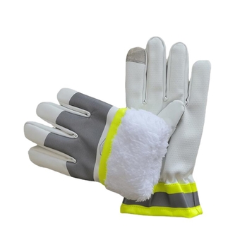 Satiksmes vadīšanas cimdi - PHZB, aukstumizturīgi un silti, ar skārienjutīgu ekrānu saderīgi, ārējai patrulēšanai, 0,2 kg