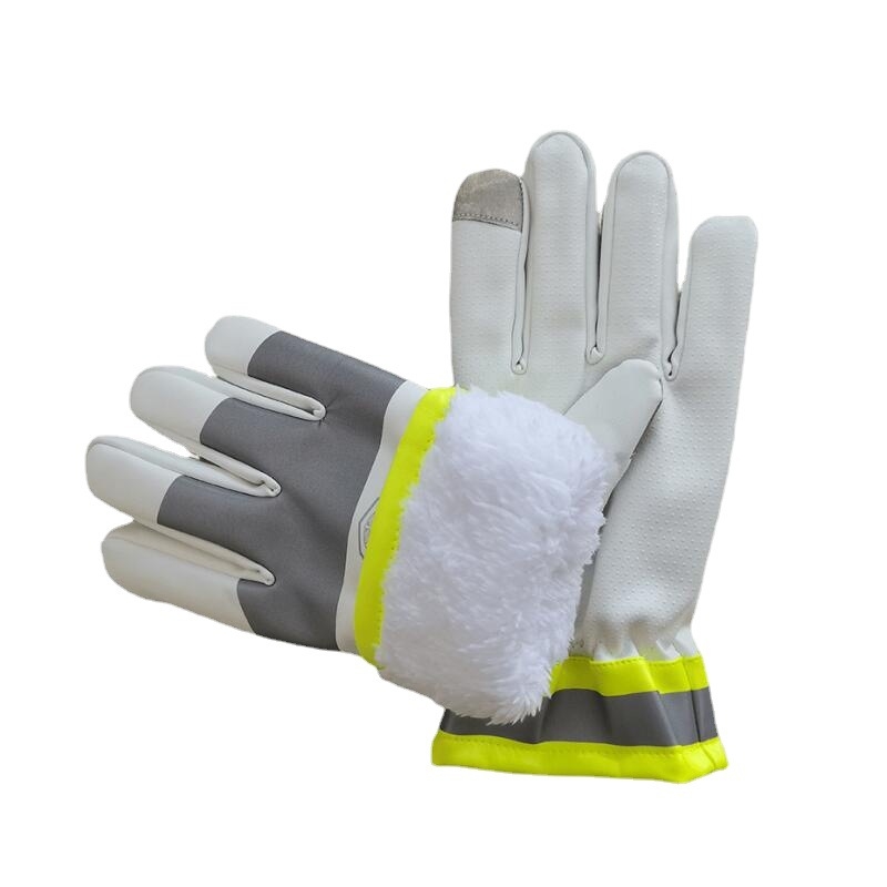 Satiksmes vadīšanas cimdi - PHZB, aukstumizturīgi un silti, ar skārienjutīgu ekrānu saderīgi, ārējai patrulēšanai, 0,2 kg