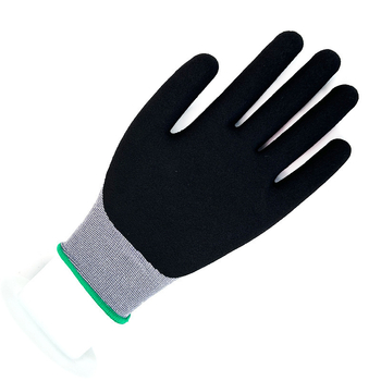 Ръкавици за строителство с нитрилово матирано покритие, антиплъзгащи, дишащи и износоустойчиви, защита от надраскване