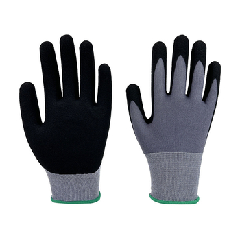 Ръкавици за строителство с нитрилово матирано покритие, антиплъзгащи, дишащи и износоустойчиви, защита от надраскване