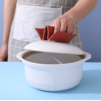 Силиконов клип за чаши и съдове с термозащита, усилена топлоизолация и неплъзгаща се ръкохватка – клип за готвене на пара (Материал: силикон; Марка: Orange core; Пускано: 2020.05)