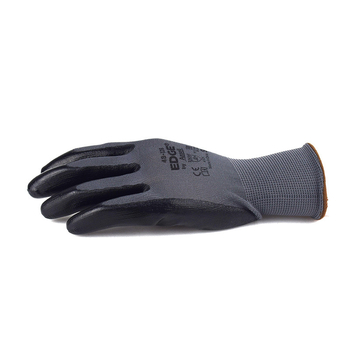 Устойчиви ръкавици с PU нитрилово покритие, нехлъзгащи се, за индустриална работа и обработка на товари.